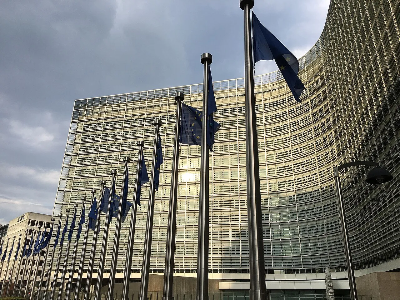 Het Berlaymontgebouw in Brussel, de zetel van de Europese Commissie, die het "Made in Europe"-voorkeursbeleid voor aanbestedingen voorstelde.