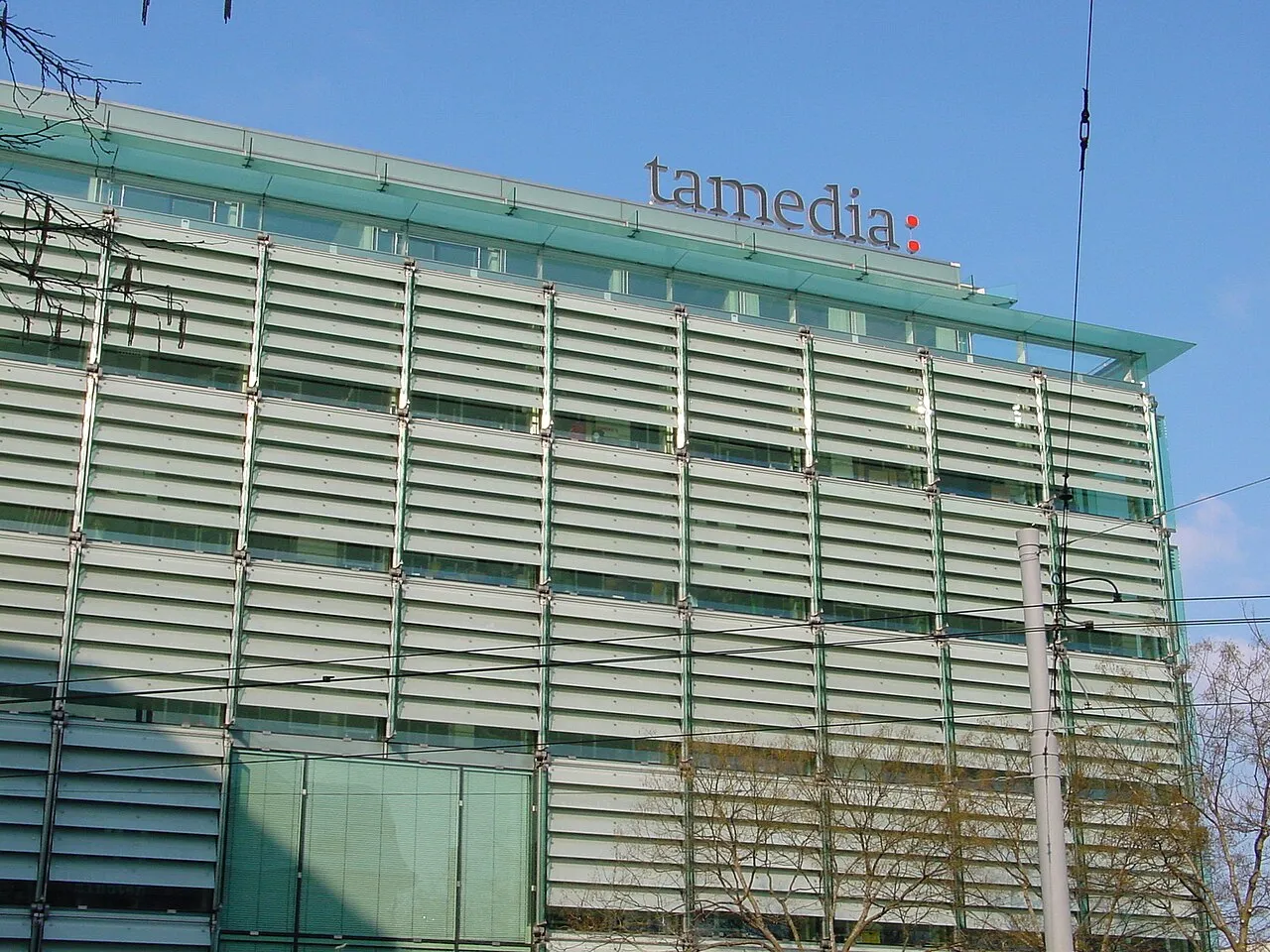 Het Tamedia-verlagshuis aan het Ernst-Nobs-Platz in Zürich.